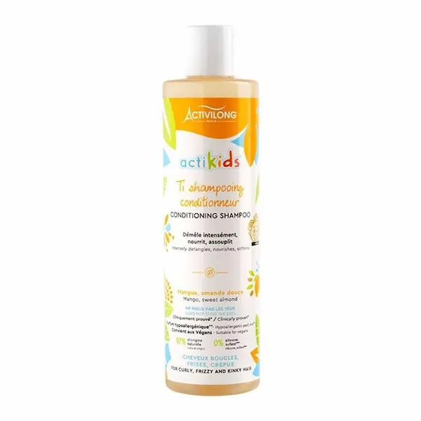 Actikids Ti Shampooing Conditionneur Enfant | Activilong formule douce, sans sulfate pour nettoyer les cuirs chevelus les plus délicats.