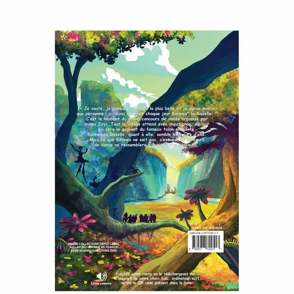 Livre sonore Enfant : Barewa La Gazelle et le Talon Enchanté - Vijana