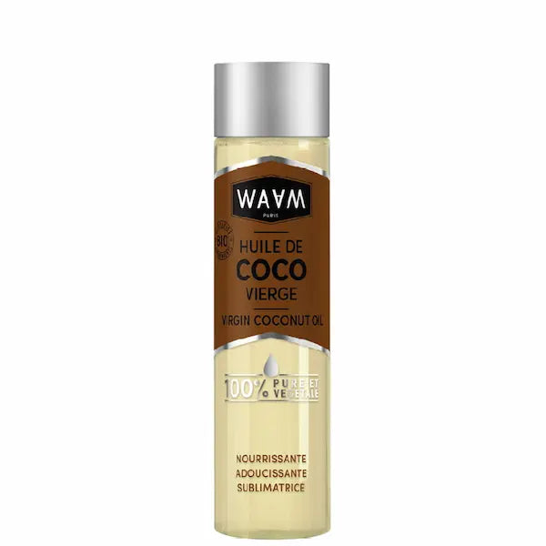 waam huile coco vierge bio pour cheveux et corps