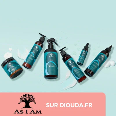 Gamme As I Am Bond pour cheveux secs et abimés.