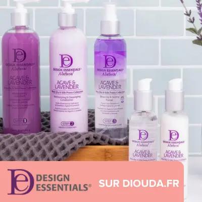Design Essentials Agave and Lavender pour silk press et brushing sur cheveux crépus