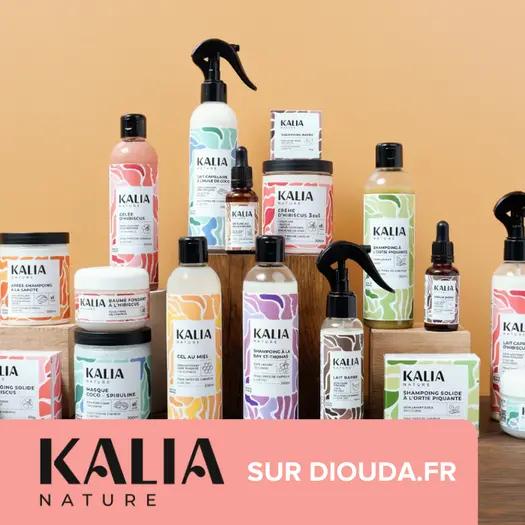 Kalia Nature, soins capillaires naturels made in France, qui répond aux besoins des cheveux crépus, frisés et bouclés.