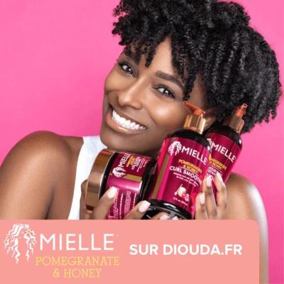Mielle Organics Pomegranate And Honey soins pour l'hydratation et la définition des cheveux afros crépus 