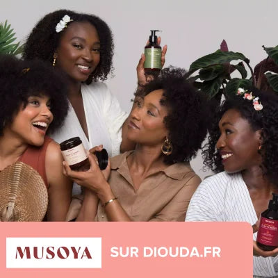Musoya Soins Cheveux Afro Crépus frisés fins ou locksés à base de Gombo, Rhassoul, Amla