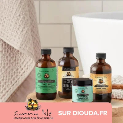 Sunny Isle Huile de Ricin Noire de Jamaïque Jamaican Black Castor Oil JBCO sur Diouda