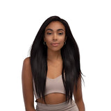 Tissage MELT BLUE NATURAL STRAIGHT 3PCS (18"20"22") avec closure 4X5 HD