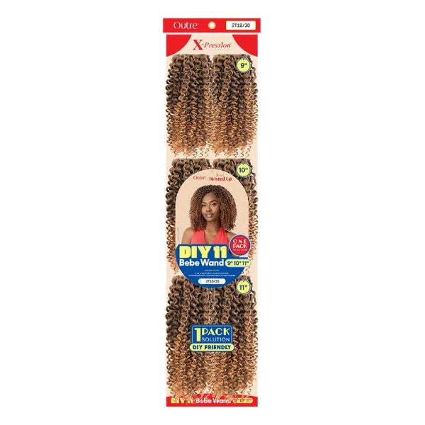Mèches pour crochets X-Pression Twisted Up DIY11 Bebe Wand - Outré