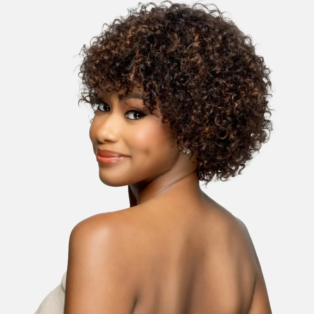 Perruque Naturelle courte bouclée avec frange Dara - Vivica Fox