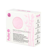 5 Disques démaquillants doux en fibres  de bambou pour peaux sensibles : yeux, lèvres, visage