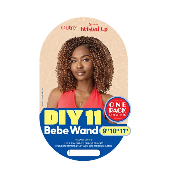 Mèches pour crochets X-Pression Twisted Up DIY11 Bebe Wand - Outré