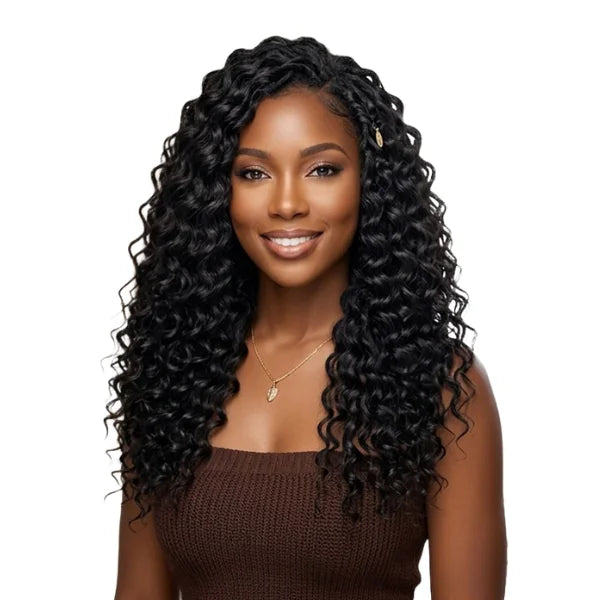 Mèches Semi-Naturelles Feather Crochet Deep Wave 14" Janet Collection