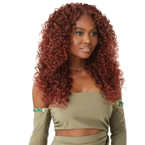 Cognac, HHB Dominican Curly, 22'', pre-cut wig, hd, lace, ondulée, perruque, pre-cut