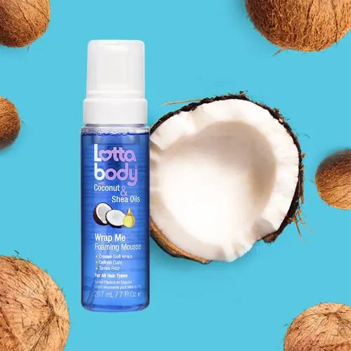 LottaBody - Coconut & Shea Oils - Foaming Mousse capillaire "Wrap Me" - 207 ml