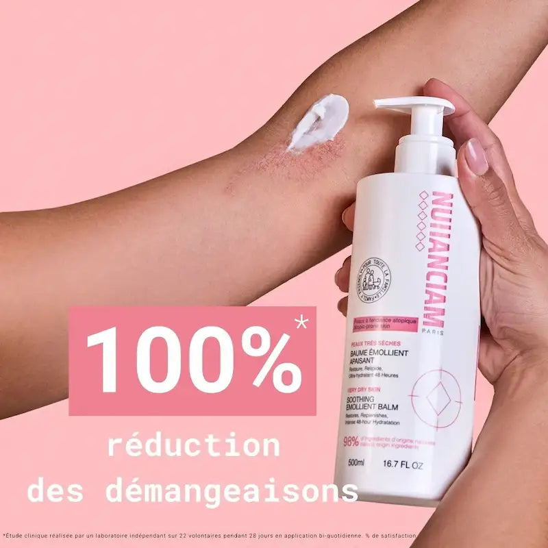 Baume relipidant Nuhanciam pour peau très sèche amélioration durable de l’hydratation et du confort cutané