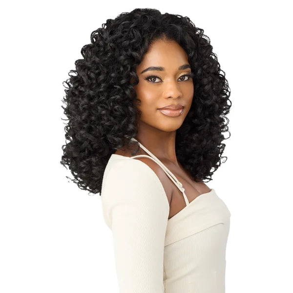 Perruque Lexington, demi-tete, quick-weave, black, yaki, hair