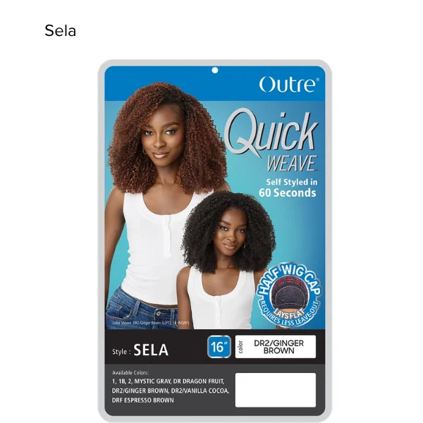 Quick weave in curly style, available in three colors : grey, brown and black colors.