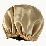 Bonnet de douche Large Doublé en satin Swimma – idéal pour cheveux volumineux, braids, coiffures protectrices et naturelles