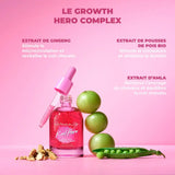 Sérum anti-chute-cheveux aux extrait de pois - ginseng - alma Les Secrets de Loly