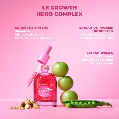 Sérum anti-chute-cheveux aux extrait de pois - ginseng - alma Les Secrets de Loly