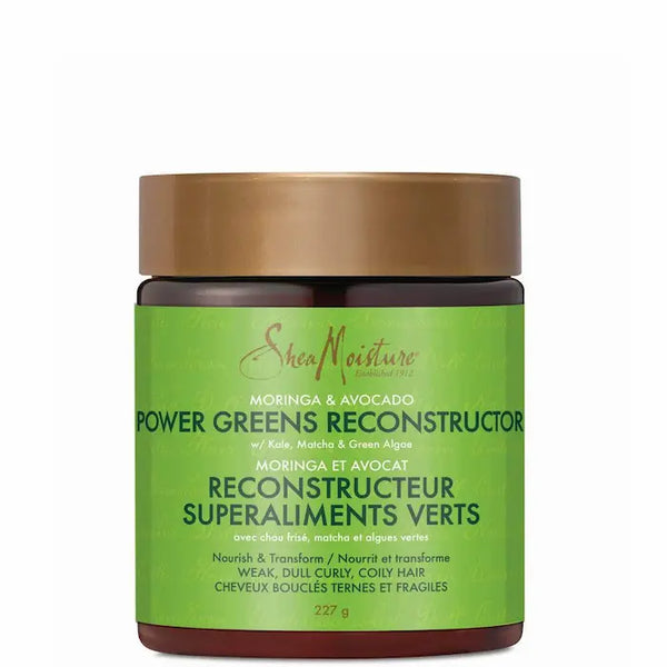 Shea Moisture Power Greens Reconstructor Après-shampoing Soin réparateur capillaire aux superaliments verts. Pot 227Gr