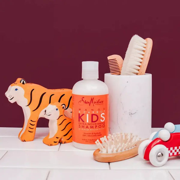 Shampoing enfant Shea Moisture Mango & Carrot KIDS - Extra-Nourishing Shampoo. Flacon 237 ML