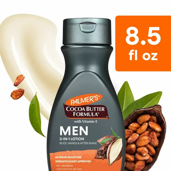 Lotion hydratant corps et apres-rasage homme CACAO Palmers Cocoa Butter Formula Men Lotion 250 Ml