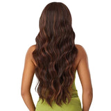 Wavy yaki hair chocolate lace-closure, gluless