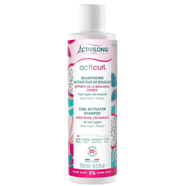 ACTICURL Shampooing hydratant Activateur de Boucles Activilong démèle et laisse les cheveux brillants après lavage