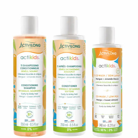 Soins lavant doux Enfant aux cheveux crépus Frisés difficiles à déméler