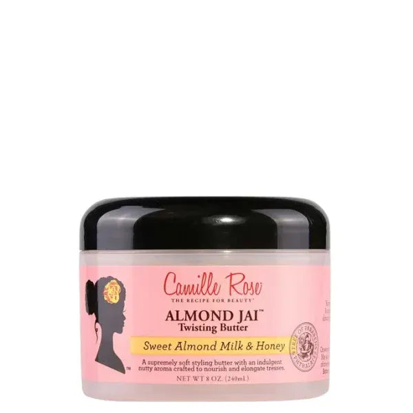 Almond Jai Twisting Butter Crème coiffante Camille Rose pour twists au lait d'amande et miel. Pot 240ML