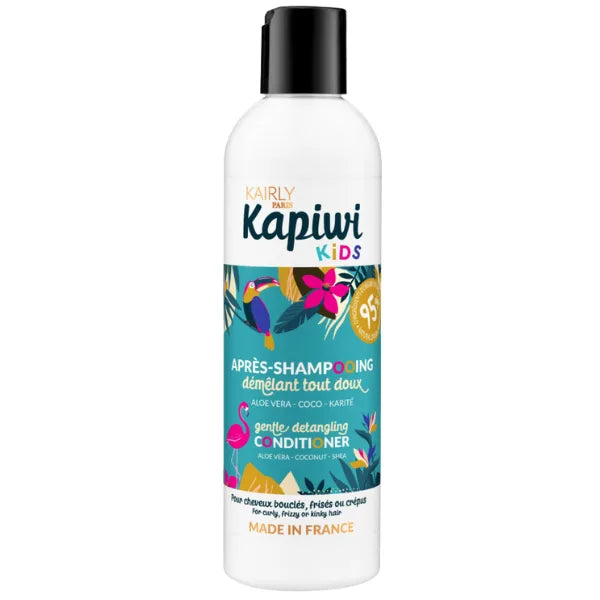 Après-shampoing démêlant et nourrissant pour enfant à l'Aloe Vera et Beurre de Karité Kapiwi Kids Kairly.