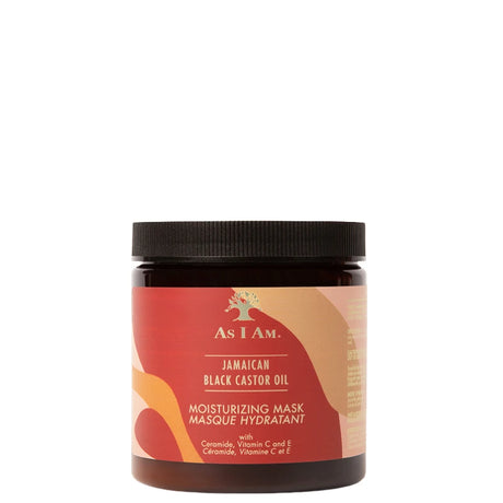 As I Am JBCO Masque Hydratant allie l'huile de carapate aux vitamines C et E pour des cheveux forts et brillants