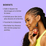 Découvrez les bienfaits de l'Elixir au Batana revitalisant Aunt Jackie’s pour réduire la casse et apporter souplesse et brillance aux tresses, et cheveux naturels