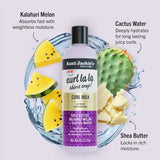 Curl Milk Aunt Jackie’s avec karité, melon du Kalahari et cactus pour hydrater et assouplir les cheveux