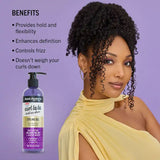 Boucles définies et brillantes avec le gel coiffant Aunt Jackie’s Curl La La sur cheveux frisés