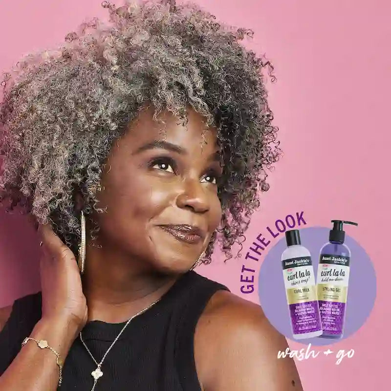 Wash N Go avec le lait Curl Milk Aunt Jackie’s pour des Cheveux bouclés hydratés et souples 