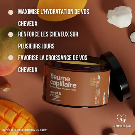 Soin Nourrissant au beurre de Karité et huile de Ricin Purepousse 150 ml