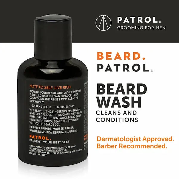 Shampoing pour barbe nettoie, assouplit les poils et hydrate la peau et les poils. Flacon 114ml Beard wash
