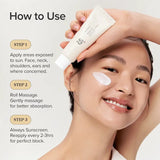 Application crème solaire Beauty of Joseon Relief Sun toutes les 2-3h pendant l'exposition