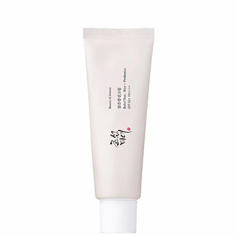 Crème solaire Beauty of Joseon Relief Sun Rice + Probiotics SPF50 tube minimaliste visage hydratant