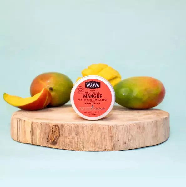 Beurre de mangue Bio 100% naturel pour la peau et les cheveux - WAAM 