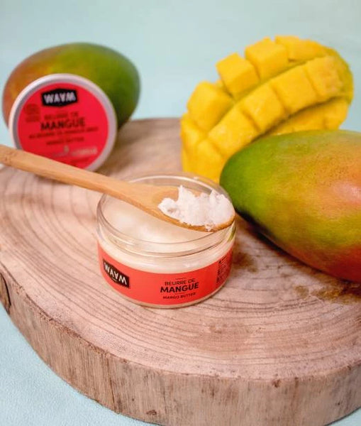 WAAM - Beurre de mangue Bio 100% naturel pour la peau et les cheveux. Pot 100ML