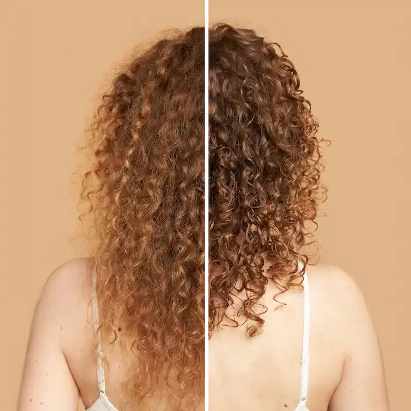 Avant Après Gamme BLIM Mulato pour des cheveux bouclés définis et brillants