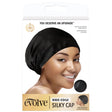 Bonnet de nuit en satin à bord large ultra confortable pour cheveux bouclés, frisés, crépus - Evolve