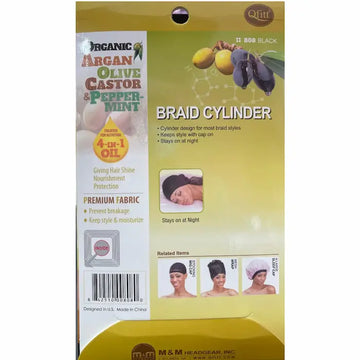 Bonnet Nuit Tresses Locks Traité Olive, Karité et Argan QFITT