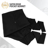 Bonnet satin noir pour pour Locks et Tresses