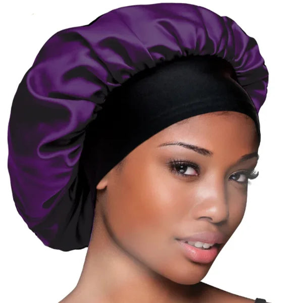 Bonnet Satin XL à Bord Large pour Cheveux - Evolve – Diouda