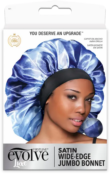 bonnet satin large XXL pour chevelures afro volumineuse.