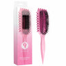 Brosse Define EdgeLift Bounce Curl Rose pour définir des boucles brillantes et régulières cheveux bouclés frisés crépus