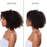 Résultat Avant Après sur cheveux crépus avec la brosse Volume EdgeLift Bounce Curl : volume et boucles définies
